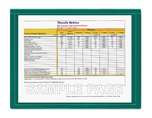StoreSMART® - Green Document Frame (Window) - Letter-Size Pages - 10-Pack - R282-G-10