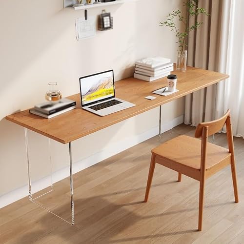 XIXSERTHIA Computer Desk Acrylic Desk Home Computer Desk Desk Desktop E-Sports Table Bedroom Study Table Long Desk Workbench Office Desks(160 * 80 * 75cm)
