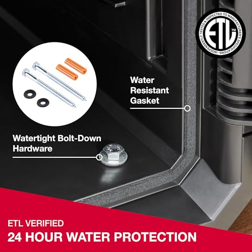 SentrySafe Fireproof and Waterproof Large Safe with Digital Keypad, Override Key, and Adjustable Shelf for Home, Dorm, or Office, 0.81 Cubic Feet, FPW082HSB