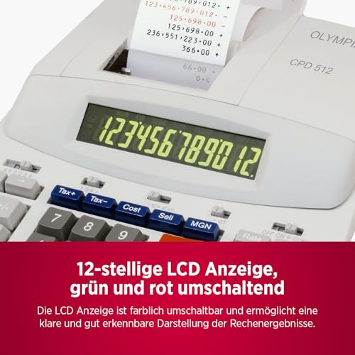 OLYMPIA Desktop Calculator CPD 512