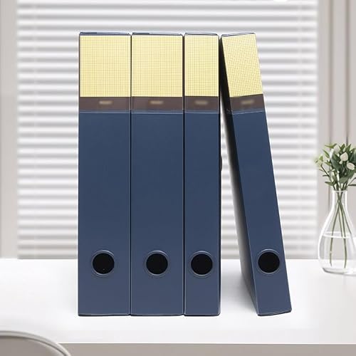 Filing Envelopes 3 Pcs Thickened File Box Large Capacity A4 Folder with Rope Buckle Information File Organizer for Office, School, Hospitals Plastic Folders(Green)