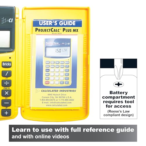 Calculated Industries 8528 ProjectCalc Plus MX Metric DIY Calculator