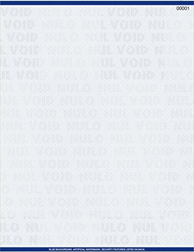 twihealthcare Blue Premium Prescription Security Laser RX Sheets 8.5 x 11 (1,000) (No Perforations)