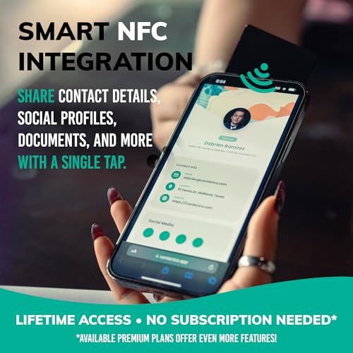 Contact Metal Digital Business Card with Instant Tap to Share
