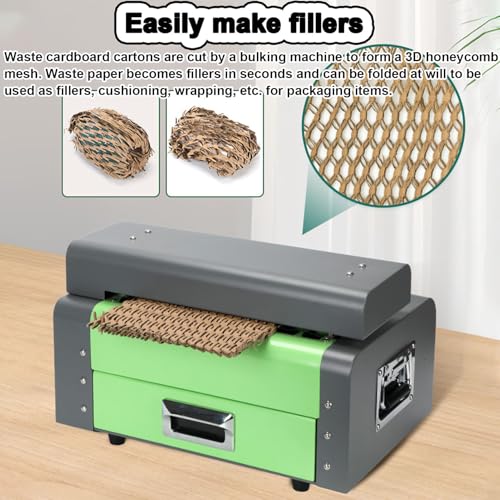 Waste Box Paperboard Kraft Expanding Pad Shredder Cutter, Paper Honeycomb Packaging Padding Machine,Transforms Cardboard Into Packing Material for Packaging Plants,width425mm