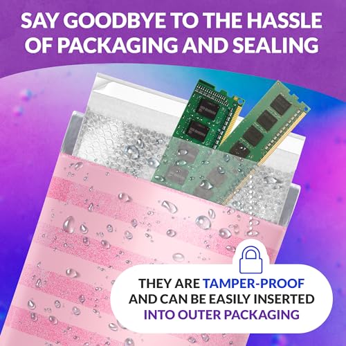 ABC PACK & SUPPLY Bubble Wrap Pouches, 8 x 11.5 Inch Clear Self Seal Packing Bags, Polyethylene Cushioning Sleeves for Shipping, Moving, Storage, Pack of 150