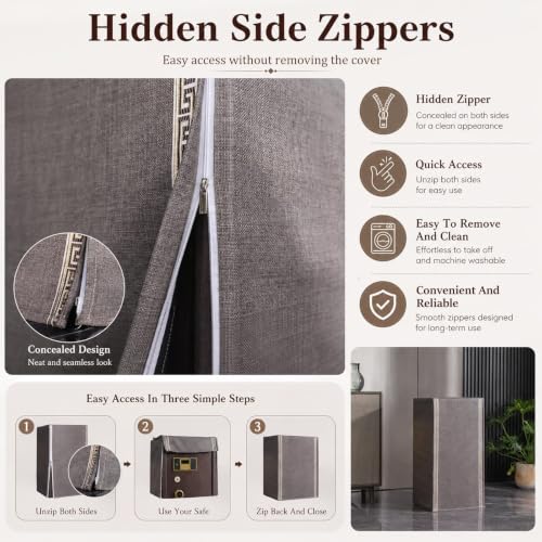 Customized Safe Cover with Hidden Zipper, Dust Protection for Furniture