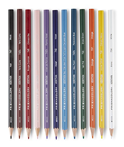 Prismacolor Premier Verithin Colored Pencils, Adult Coloring, 36 Pack