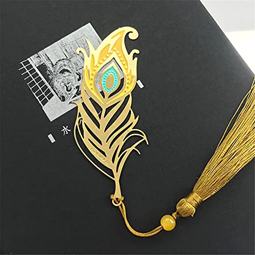 MVNOIRE Metal Bookmark Original Design Peacock Literature and Art Retro Antique Chinese Student Supplies