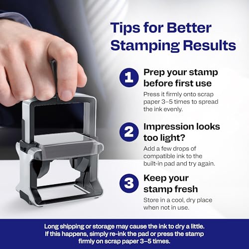 Trodat Custom Logo Stamp (Large) - Self-Inking Business Stamp