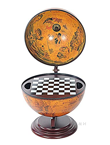 13" X 15" X 19" Red Globe with Chess Holder