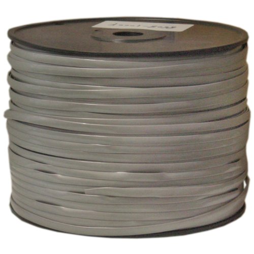 CableWholesale 1000 feet Bulk Telephone Cord, Silver Satin, 28/8 (28 AWG 8 Conductor), Telephone Cable Spool, Bulk Telephone Wire