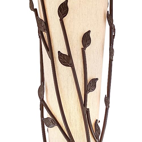Folia Bronze Organic Vine Uplight 66" Tall Floor Lamp w/ Smart Socket