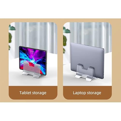 VCDUXMQLK Vertical Laptop Stand for Transparent Desktop Holder Notebook Support for Tablet
