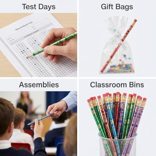 Anderson's, Smiley Faces Honor Roll Pencils, Set of 100, School Pencils, Student Awards, Recognition