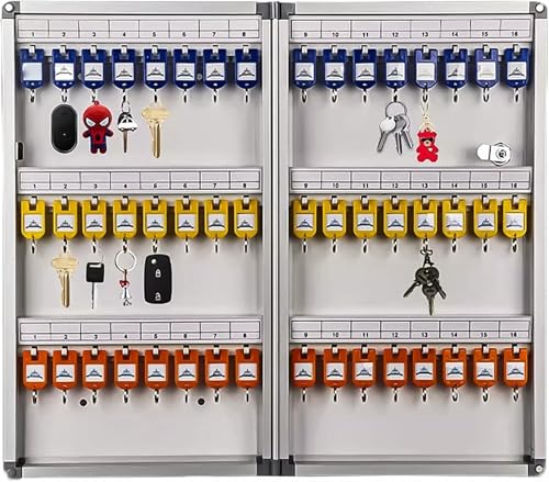LGEOELIAS Key Box,Key Hooks,Portable,Wall Mount,Locker Box,Key Storage Lock Box,Large Storage Cabinet Boxes for House Key