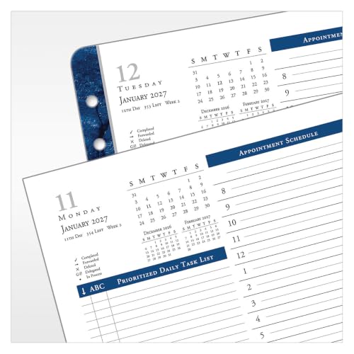 FranklinCovey - Monticello One Page Per Day Ring-Bound Planner (Monarch, Jan 2027 - Dec 2027)