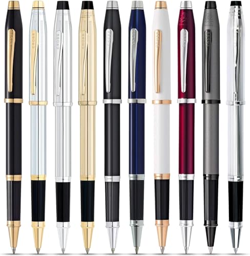 Cross Century II Refillable Gel Ink Rollerball Pen, Medium Rollerball, Includes Luxury Gift Box - Black Lacquer