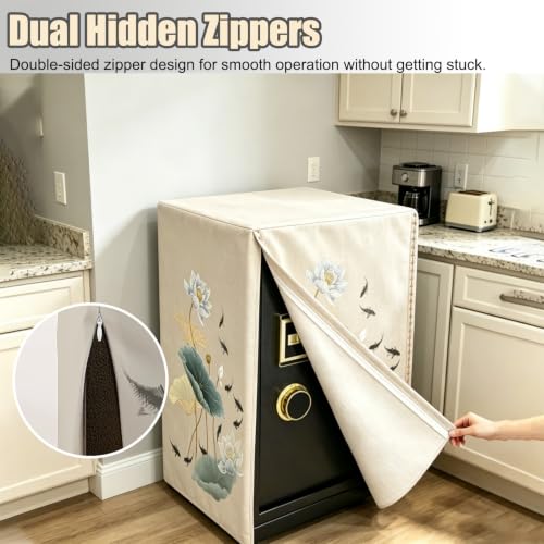 Minglez Safe Cover Disguise Decorative Safety Dust Cover with Flowers