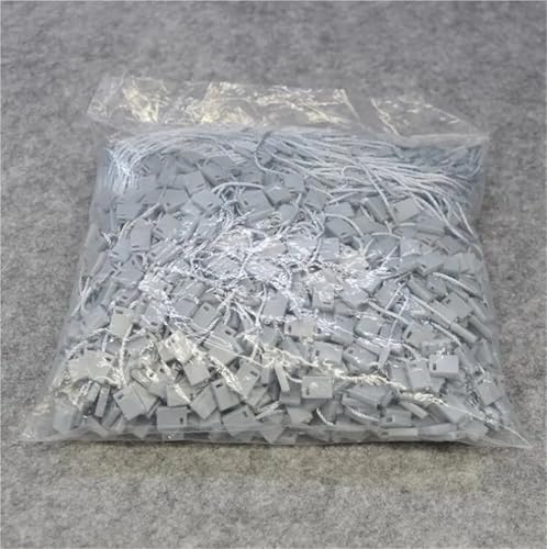 1000pcs Waterproof Square End Snap Lock Fasteners for Hang Tag Jewelry Label Supplies