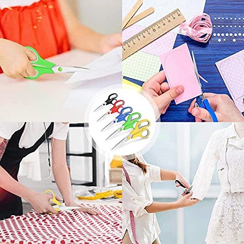 DSWMY Craft Scissors, Craft Scissors with Comfort Grip Handle Stainless Steel Tailor Embroidery for Leather Fabric DIY Sewing Tools