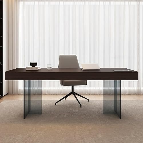 LINKIO Home Office Desks Minimalist Sofa Solid Wood Desk Home Office Modern Desk Computer Table Desk(180x70x75cm)
