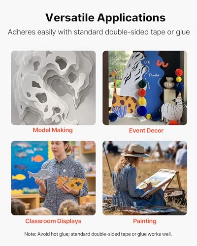 VEVOR Foam Board, 12 Pack 24 x 36 in, 3/16 in Thickness White Poster Board