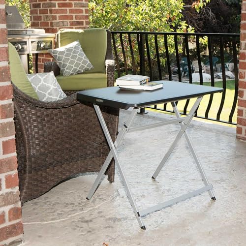 LIFETIME 30-Inch Personal Folding Table, Lightweight Portable Utility Table with Smooth Top, Steel Frame, Broad Leg Stance, Stain-Resistant All-Weather UV-Protected Surface, Folds Flat for Storage