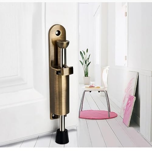 LLLSSS Foot-Operated Lever Door Stops Adjustable Kickdown Bronze Door Holder Door Stop Hardware Door Buffer Fittings