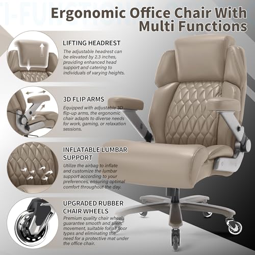 Big and Tall Office Chair 700lbs, Ergonomic High Back Computer Desk Chair