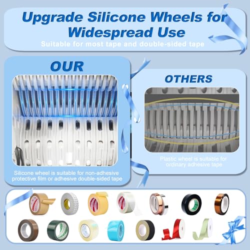 Automatic Tape Dispenser,Upgrade Ribbon Cutting Machine,Electric Tape Cutting Machine with Manual&Auto Tape Cutter Ribbon Cutting 6-60mm Width 999mm Max Cutting Length for Flower Warehouse Office