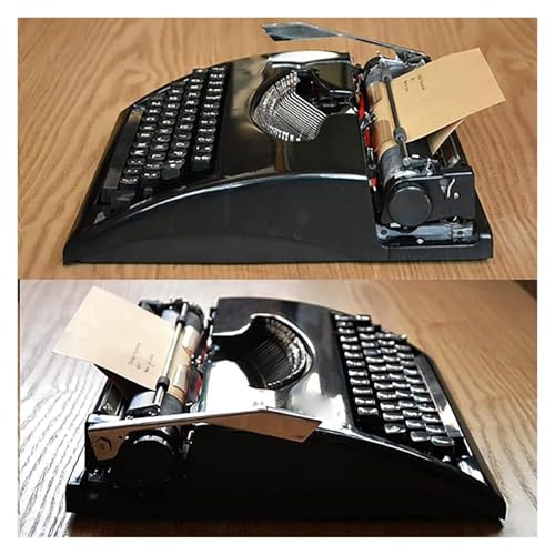 HRGDFBP Manual Typewriter Traditional Retro Style Mechanical English Typewriter Portable for Writing Notes Letters Creative Work