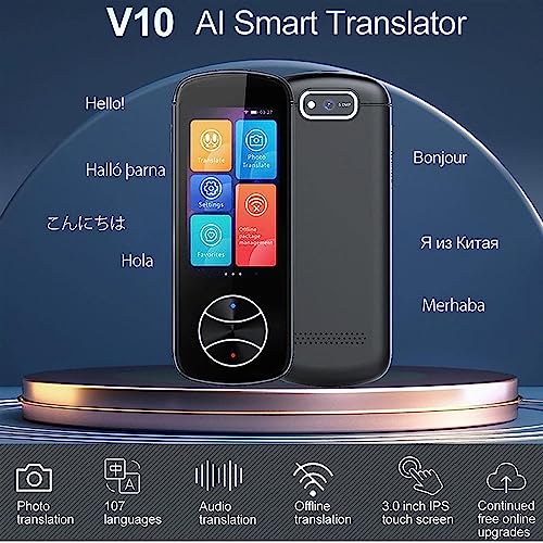 EliteBloom Portable Foreign Language Real Time Way Translations, Portable Real Time Translation, Language Translating Device, Languages P Translator,