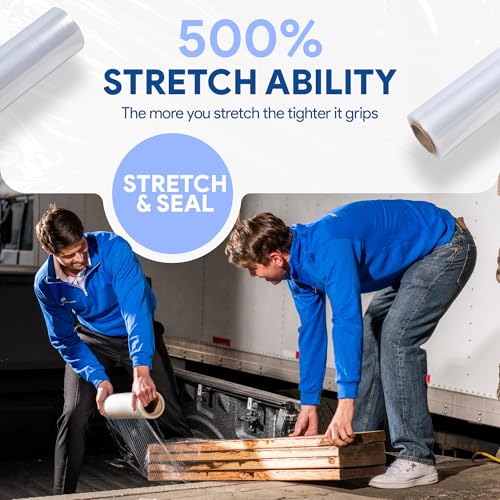 International Plastics Co. 4 Pack of 18'' Stretch Wrap for Moving