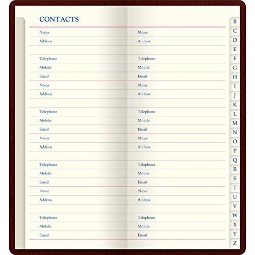 let's address book slim origin chocolate 090031