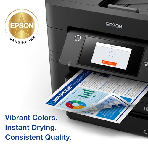 EPSON 822 DURABrite Ultra Ink Standard Capacity Black & Color Cartridge Combo Pack (T822120-BCS) Works with WorkForce Pro WF-3820,3823, 4820, 4830, 4833, 4834