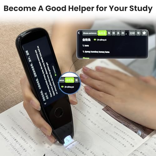 Scan Reader Pen, VORMOR Translator Pen with 112 Languages, Translation Pen & Reading Pen for Dyslexia & Learning Difficulties, Text Extract Intelligent Recording, Scanner Pen with 3.5‘’ Touch Screen