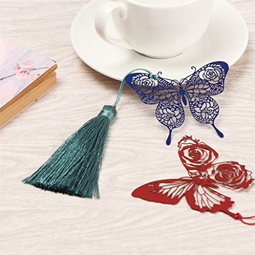 OISNGWNG Retro Rose Bookmark Ribbons Tassel School Stationery Supplies