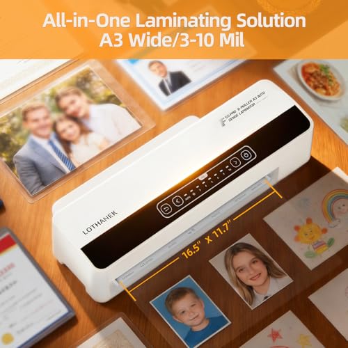 6 Roller 13" Professional Laminator Machine, 10Mil Laminating Machine