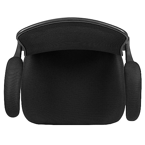EMMA + OLIVER Mid-Back Black Mesh Ergonomic Office Chair
