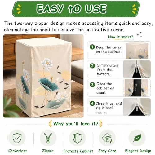 MZZKFC Full Wrap Large Gun Safe Cover Cabinet Disguise Washable