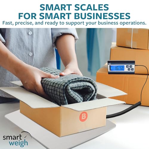 Smart Weigh Digital Shipping Scale, 440 lb x 1 oz, Stainless Steel Build