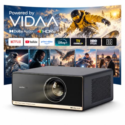 Wanbo X5S 1100 ANSI Smart Projector 4K HDR10 Dolby Audio HDMI 2.1