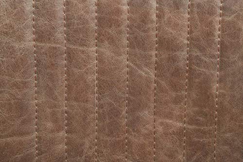 HomeRoots Top Grain Leather, Metal, 22" X 26" X 35-3" Distressed Chocolate Top Grain Leather Executive Office Chair