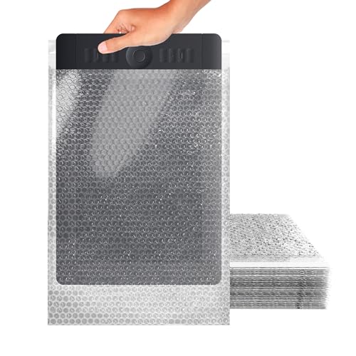 ABC PACK & SUPPLY Bubble Wrap Pouches, 12 x 15.5 Inch Clear Self Seal Packing Bags, Polyethylene Cushioning Sleeves for Shipping, Moving, Storage, Pack of 150