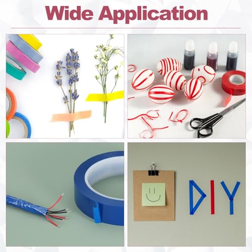 White Board Tape 10roll 66m Whiteboard Tape Art Dry Erase Board Pinstripe Thin for Graphic Chart Grid Drafting Electrical Marking for Office(Red,10PCS_11MM)