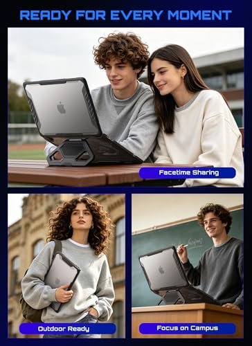 SUPCASE for MacBook Neo 13 Inch Case with Stand 2026, Black