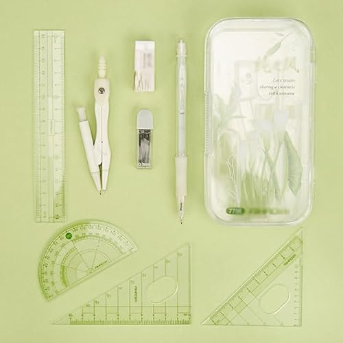 Set Eight Stationery Items of Compasses