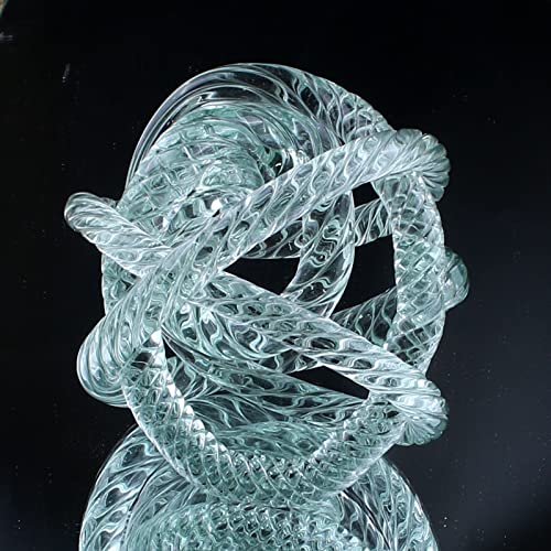 AMBEXZHZK TRUSTTWO Art Glass Waterdrop Paperweight Figurine Hand Blown Keepsake Statue Office Desktop Centerpiece Collectible The New