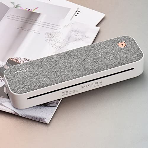 PENCHEN Original PeriPage A4 Paper Printer Direct Thermal Transfer Wirless Printer Mobile 210mm Mini Mobile Photo Printer USB BT Connection with 1 Roll Thermal Paper Support 2''/3''/4'' Paper Width